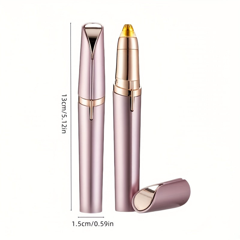 Electric Eyebrow Trimmer, Automatic, USB Charging, Rechargeable Lithium Battery 60mAh, Unscented, Abs Material, with Eyebrow Knife and Shaper (or Blade) for Women, Unisex Body Hair Remover